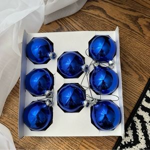 Blue Glass Ornaments Christmas Ornaments